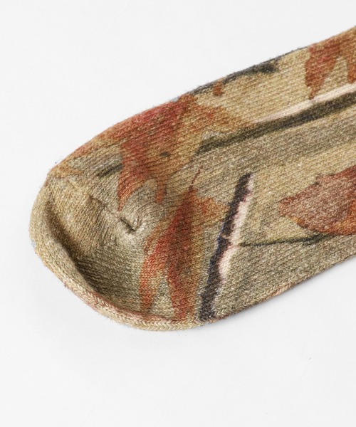 ROOPTOKYO（ループトウキョウ）の「ANONYMOUSISM/アノニマスイズム ウッズプリントクルー 靴下（ソックス/靴下・メンズ・ブラウン系1/ブラウン系2・23～25cm/25～27cm）」の9枚目の写真