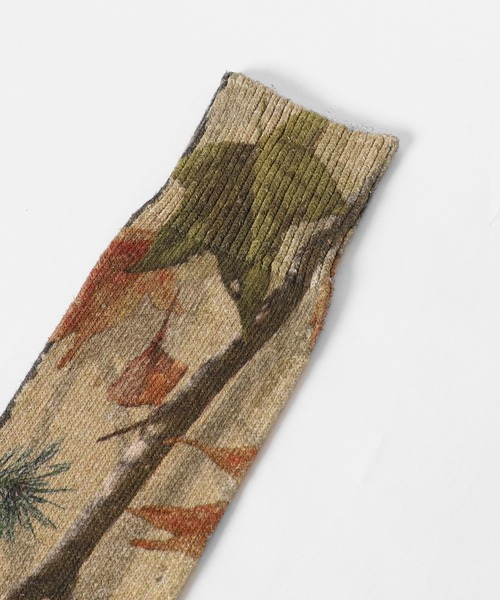 ROOPTOKYO（ループトウキョウ）の「ANONYMOUSISM/アノニマスイズム ウッズプリントクルー 靴下（ソックス/靴下・メンズ・ブラウン系1/ブラウン系2・23～25cm/25～27cm）」の7枚目の写真
