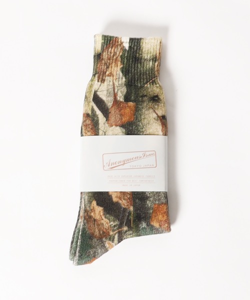 ROOPTOKYO（ループトウキョウ）の「ANONYMOUSISM/アノニマスイズム ウッズプリントクルー 靴下（ソックス/靴下・メンズ・ブラウン系1/ブラウン系2・23～25cm/25～27cm）」の15枚目の写真