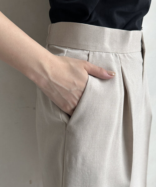 DouDou(ドゥドゥ)の「【WEB限定】タンブラーオックスショートパンツ(その他パンツ・レディース・チャコールグレー/グレイッシュベージュ・FREE)」の21枚目の写真