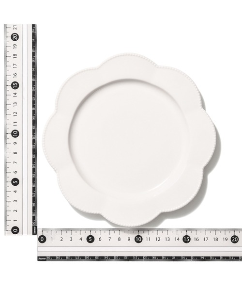 Francfranc(フランフラン)の「ブランシェ プレート S フラワー ホワイト(食器・レディース・ホワイト・FREE)」の6枚目の写真