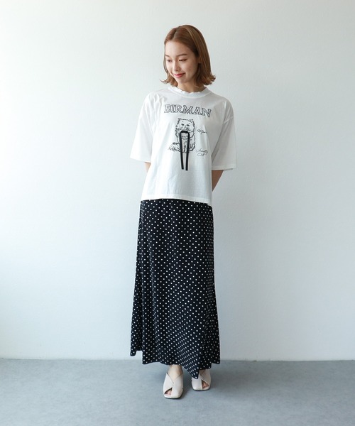 Three Four Time(スリーフォータイム)の「BIRMAN CAT(Tシャツ/カットソー・レディース・ブラック/アイボリー/ブラウン・FREE)」の20枚目の写真