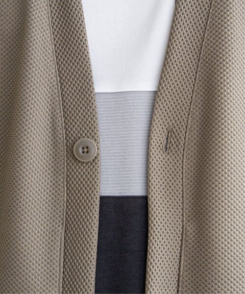 ikka（イッカ）の「パイナップルワンボタンカーディガン（カーディガン/ボレロ・メンズ・ブラック/オリーブ/ネイビー/ベージュ・M/L/XL/S）」の19枚目の写真