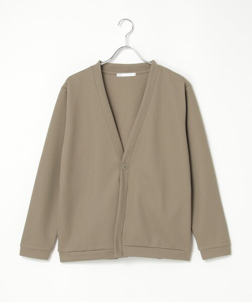 ikka（イッカ）の「パイナップルワンボタンカーディガン（カーディガン/ボレロ・メンズ・ブラック/オリーブ/ネイビー/ベージュ・M/L/XL/S）」の16枚目の写真