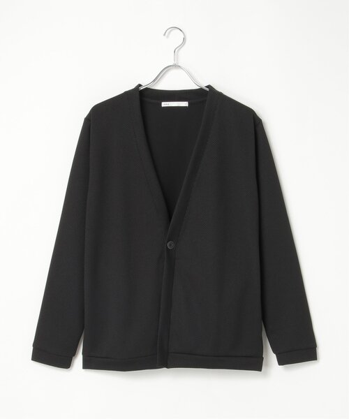 ikka（イッカ）の「パイナップルワンボタンカーディガン（カーディガン/ボレロ・メンズ・ブラック/オリーブ/ネイビー/ベージュ・M/L/XL/S）」の14枚目の写真