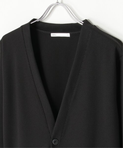 ikka（イッカ）の「パイナップルワンボタンカーディガン（カーディガン/ボレロ・メンズ・ブラック/オリーブ/ネイビー/ベージュ・M/L/XL/S）」の9枚目の写真