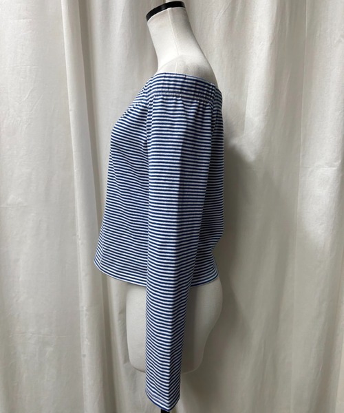 PROVOKE （プロヴォーク）の「OVER SHOULDER CUT SAW（Tシャツ/カットソー・レディース・ブルー・FREE）」の5枚目の写真