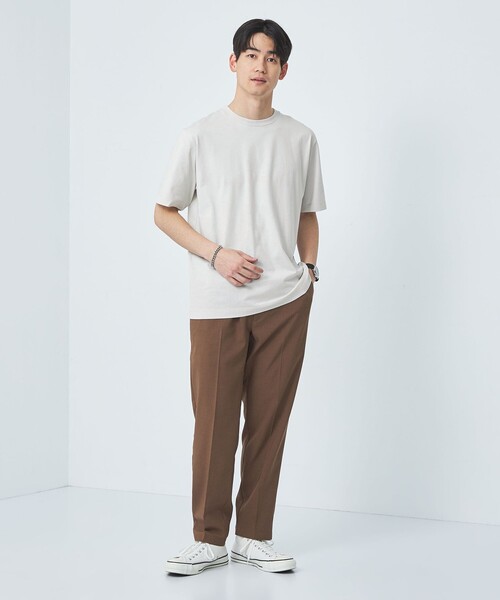 SLOANE(スローン)の「【別注】<SLOANE×green label relaxing>クルーネック Tシャツ(Tシャツ/カットソー・メンズ・ダークグリーン/ブラック/ライトグレー・5=L/6=XL/4=M)」の4枚目の写真