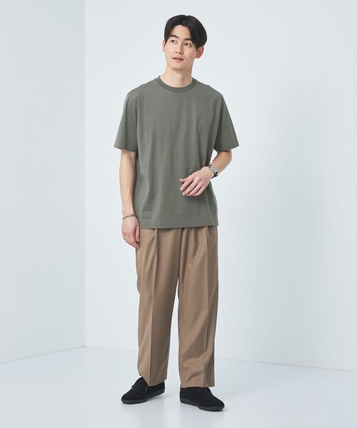 SLOANE(スローン)の「【別注】<SLOANE×green label relaxing>クルーネック Tシャツ(Tシャツ/カットソー・メンズ・ダークグリーン/ブラック/ライトグレー・5=L/6=XL/4=M)」の6枚目の写真