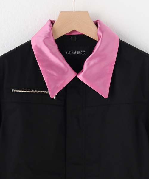 YUKI HASHIMOTO(ユウキハシモト)の「【YUKI HASHIMOTO / ユウキハシモト】CONVERTIBLE COLLAR JACKET(その他アウター・メンズ・ブラック/チャコールグレー・46)」の4枚目の写真