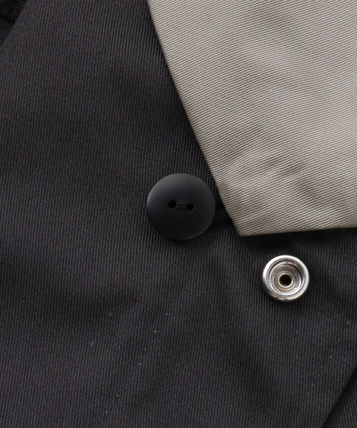 YUKI HASHIMOTO(ユウキハシモト)の「【YUKI HASHIMOTO / ユウキハシモト】CONVERTIBLE COLLAR JACKET(その他アウター・メンズ・ブラック/チャコールグレー・46)」の17枚目の写真