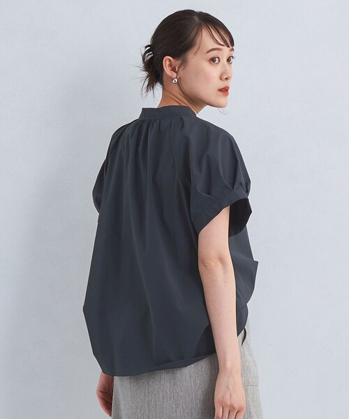 ブラウス シャツ スタンドネック 2WAY ブラウス レディース green label relaxing ブラウス シャツ スタンドネック 2WAY