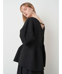 ELENDEEK | カーヴィーペプラムブラウス(シャツ/ブラウス)