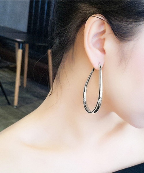 Miniministore(ミニミニストア)の「ピアス 水滴形ピアス 韓国風 耳飾り(ピアス(両耳用)・レディース・シルバー/ゴールド・FREE)」の7枚目の写真