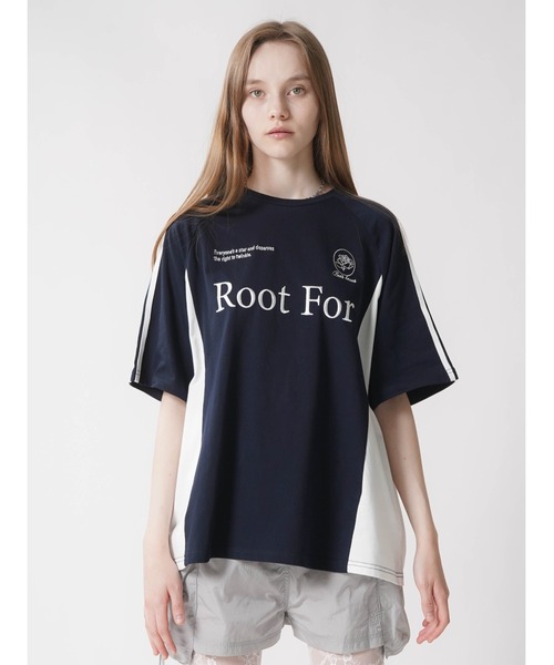 :ETHROF(イーサオブ)の「UNIFORM T-SHIRT(Tシャツ/カットソー・レディース・ベージュ/ネイビー・FREE)」の15枚目の写真