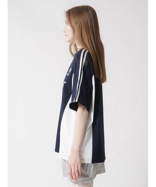 :ETHROF(イーサオブ)の「UNIFORM T-SHIRT(Tシャツ/カットソー・レディース・ベージュ/ネイビー・FREE)」の16枚目の写真