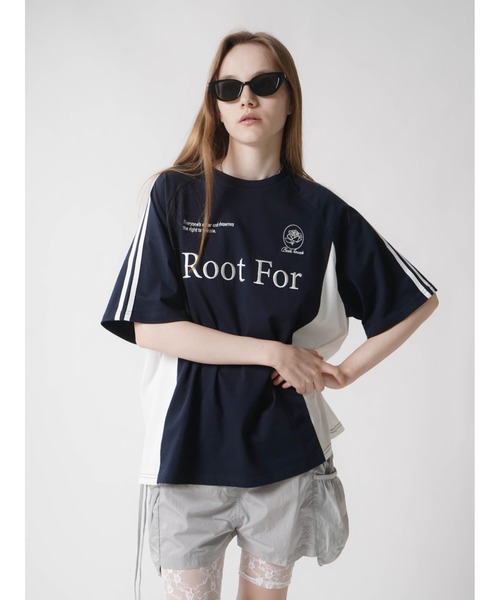 :ETHROF(イーサオブ)の「UNIFORM T-SHIRT(Tシャツ/カットソー・レディース・ベージュ/ネイビー・FREE)」の18枚目の写真