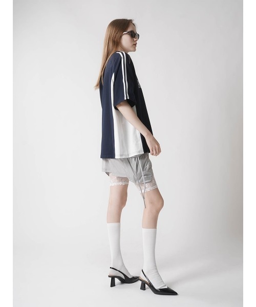 :ETHROF(イーサオブ)の「UNIFORM T-SHIRT(Tシャツ/カットソー・レディース・ベージュ/ネイビー・FREE)」の20枚目の写真