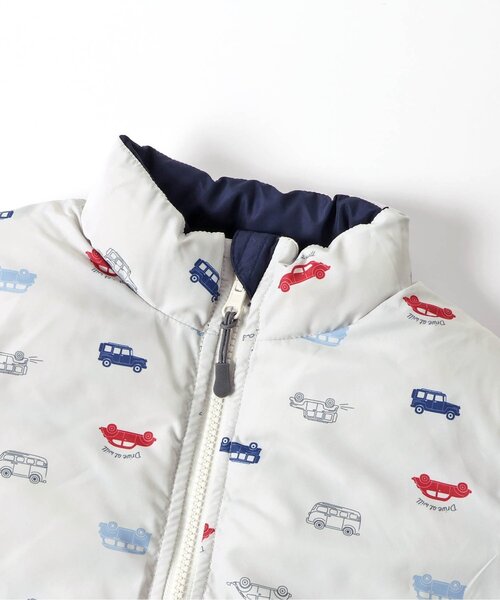 apres les cours（アプレレクール）の「バラエティリバーシブル中綿ジャケット_ウォッシャブル（ダウンジャケット/コート・キッズ・ラベンダー/ネイビー/ブラウン/ピンク/ブラック・80/90/100/110/120/130/140）」の15枚目の写真