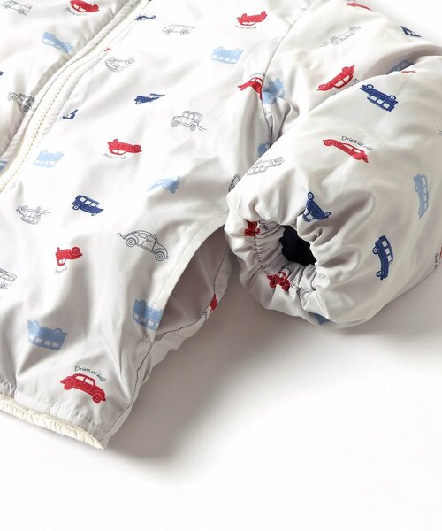 apres les cours（アプレレクール）の「バラエティリバーシブル中綿ジャケット_ウォッシャブル（ダウンジャケット/コート・キッズ・ラベンダー/ネイビー/ブラウン/ピンク/ブラック・80/90/100/110/120/130/140）」の18枚目の写真