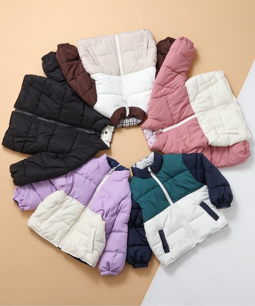 セール】バラエティリバーシブル中綿ジャケット_ウォッシャブル