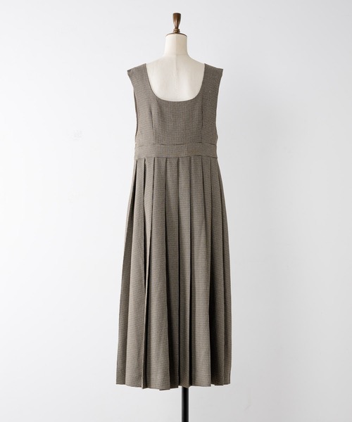 INTER FACTORY(インターファクトリー)の「mero - 前後2wayプリーツジャンパースカート made in INTER FACTORY(ジャンパースカート・レディース・ブラック/ブラウン・FREE)」の17枚目の写真