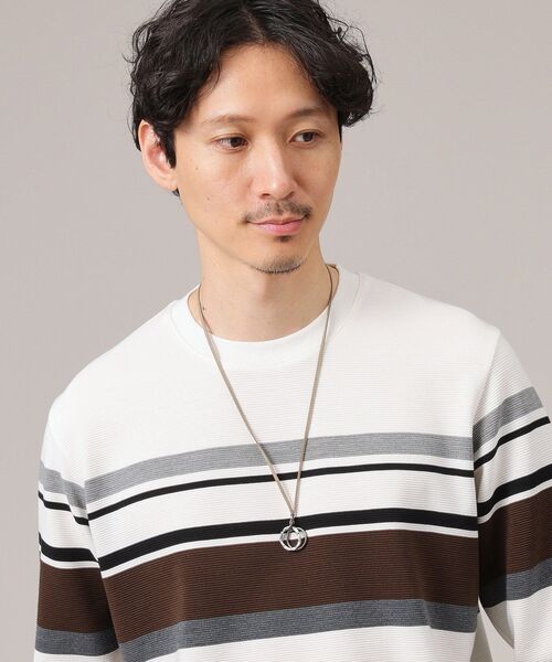 TAKEO KIKUCHI(タケオキクチ)の「DROP リングネックレス(ネックレス・メンズ・グレー/ブラック/ダークブラウン/グレー系その他3・00)」の15枚目の写真