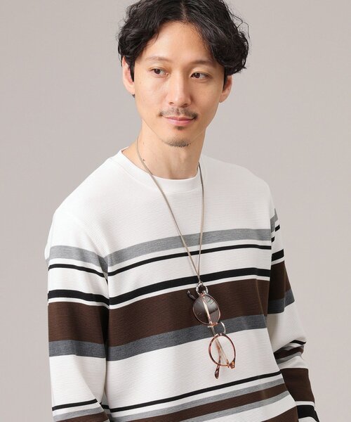 TAKEO KIKUCHI(タケオキクチ)の「DROP リングネックレス(ネックレス・メンズ・グレー/ブラック/ダークブラウン/グレー系その他3・00)」の16枚目の写真