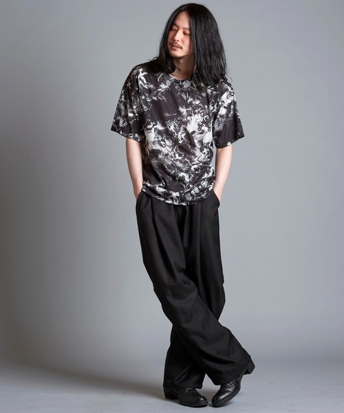 NO ID.（ノーアイディ）の「【NO ID.】Mural Print Big T-Shirt / Mural プリント ビッグ Tシャツ（Tシャツ/カットソー・メンズ・その他/ブラック・ONE SIZE）」の12枚目の写真
