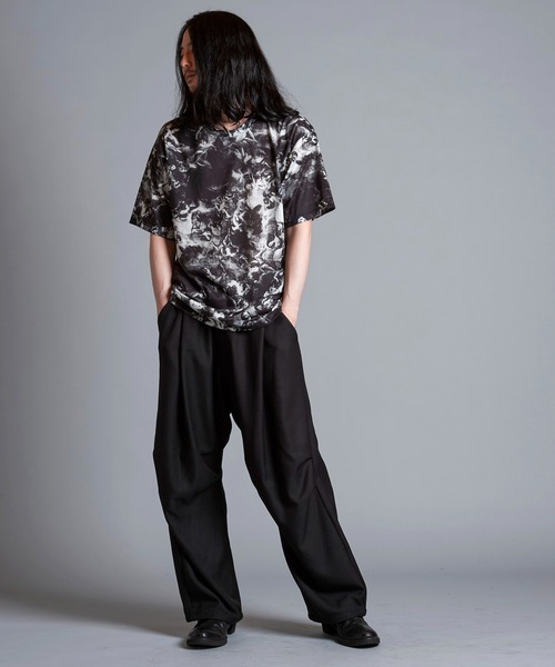 NO ID.（ノーアイディ）の「【NO ID.】Mural Print Big T-Shirt / Mural プリント ビッグ Tシャツ（Tシャツ/カットソー・メンズ・その他/ブラック・ONE SIZE）」の13枚目の写真