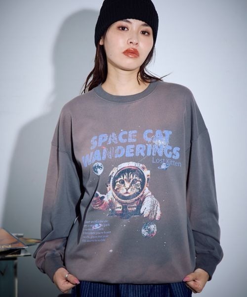 セール】PBLIM/スペースキャットスウェット（スウェット