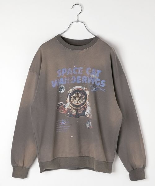 PBLIM(ページボーイリム)の「PBLIM/スペースキャットスウェット(スウェット・レディース・ネイビー/チャコールグレー/ブラック/ブルー系その他・LARGE/MEDIUM)」の16枚目の写真