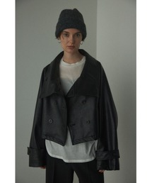 fake leather wide blouson(フェイクレザーワイドブルゾン)