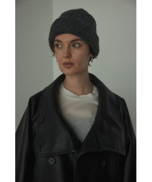BLACK BY MOUSSY(ブラックバイマウジー)の「fake leather wide blouson(フェイクレザーワイドブルゾン)(ブルゾン・レディース・ブラウン/ブラック・FREE)」の6枚目の写真