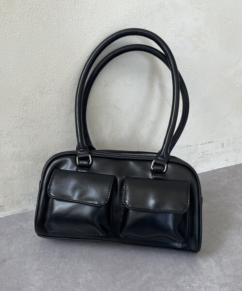 Thevon（ゼボン）の「アウトポケットハンドルトート（ボストンバッグ・レディース・ブラック/ブラウン/レッド系その他・FREE）」の21枚目の写真