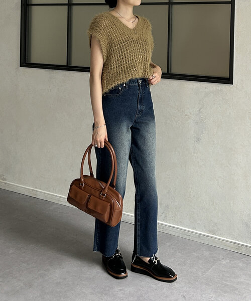 Thevon（ゼボン）の「アウトポケットハンドルトート（ボストンバッグ・レディース・ブラック/ブラウン/レッド系その他・FREE）」の15枚目の写真