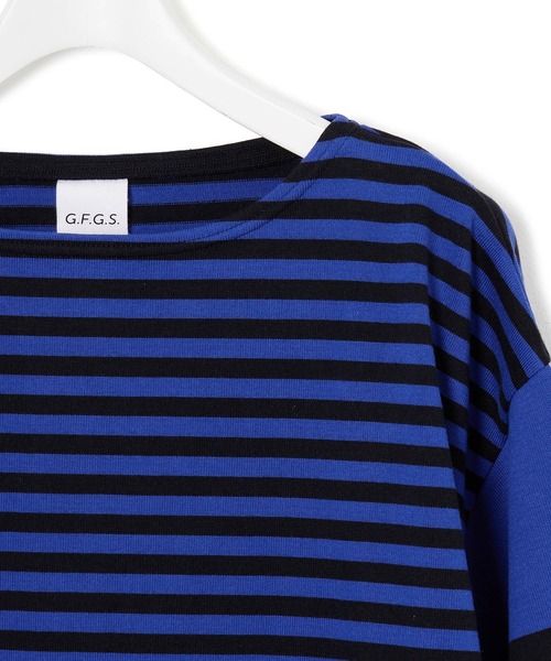 ADAM ET ROPE'(アダムエロペ)の「【G.F.G.S. for ADAM ET ROPE'】 別注ボートネックボーダー(Tシャツ/カットソー・レディース・ブルー/ブラック/レッド・FREE)」の18枚目の写真