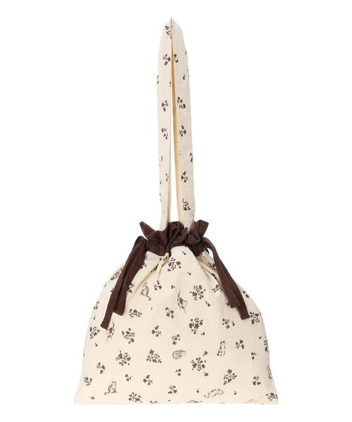 Et grenier by Samansa Mos2（エグルニエバイサマンサモスモス）の「猫と過ごす総柄プリントトートバック（ルームウェア/パジャマ・レディース・グレー/キナリ/オレンジ・F）」の2枚目の写真