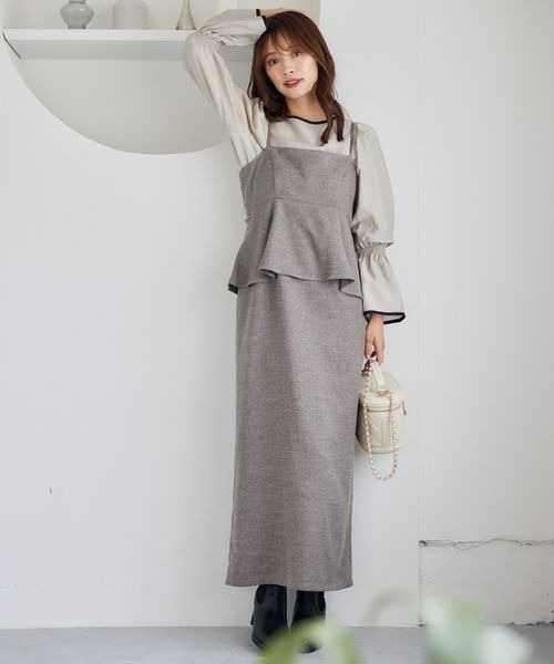 mysty woman（ミスティウーマン）の「バイカラー2WAYブラウス　150058（シャツ/ブラウス・レディース・アイボリー/ブラック/ベージュ・FREE）」の8枚目の写真