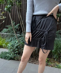 M2SUQARED（エムツースクエア）の「【M2SUQARED/エムツースクエア】シャーリングリボンスカート（スカート）」