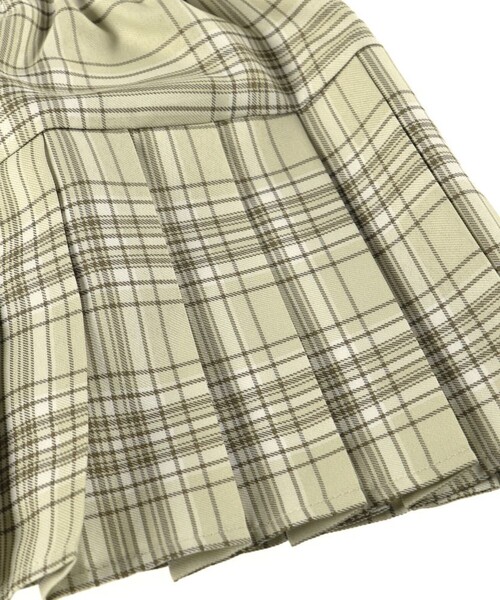 BRANSHES（ブランシェス）の「【おそろい】チェックプリーツスカート（スカート・キッズ・ベージュ/ブルー・140/150/90/100/110/120/130）」の3枚目の写真