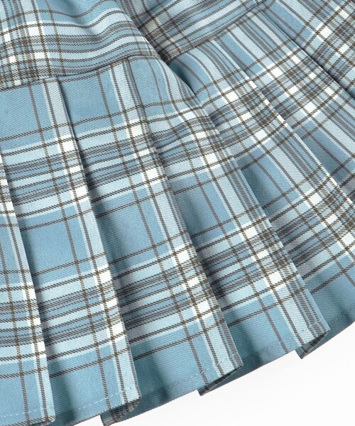 BRANSHES（ブランシェス）の「【おそろい】チェックプリーツスカート（スカート・キッズ・ベージュ/ブルー・140/150/90/100/110/120/130）」の10枚目の写真