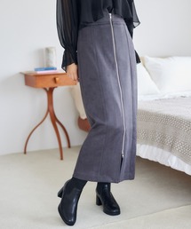 mysty woman | スエードライクzipナロースカート 149762(スカート)