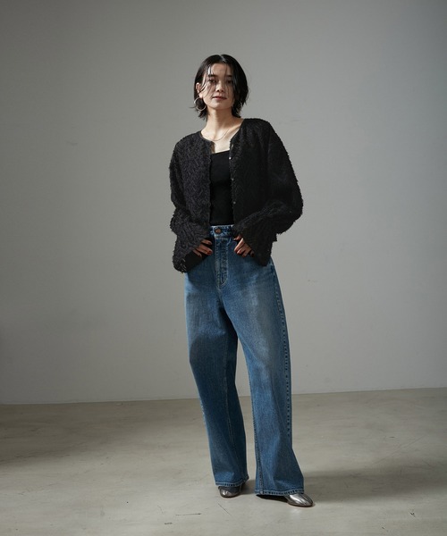 【セール】【WEB限定】前後2WAYモンターニュジャガードブラウス（シャツ/ブラウス）｜SALON adam et rope'（サロン アダム エ ロペ）