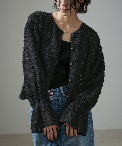 【セール】【WEB限定】前後2WAYモンターニュジャガードブラウス（シャツ/ブラウス）｜SALON adam et rope'（サロン アダム エ ロペ）