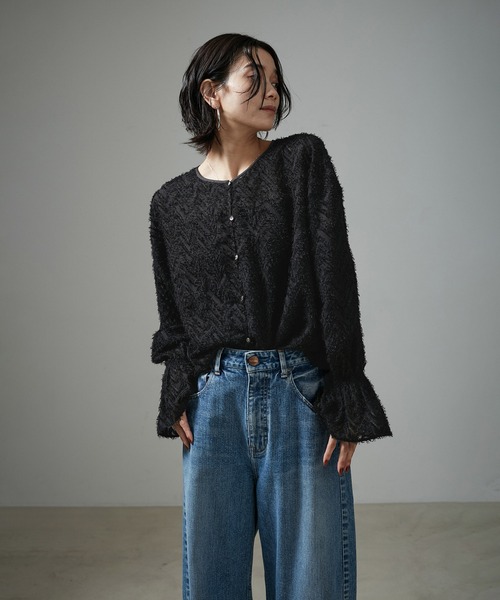 【セール】【WEB限定】前後2WAYモンターニュジャガードブラウス（シャツ/ブラウス）｜SALON adam et rope'（サロン アダム エ ロペ）