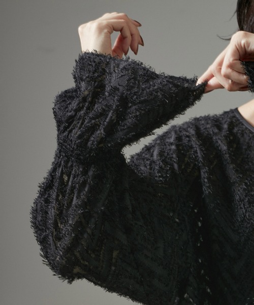 【セール】【WEB限定】前後2WAYモンターニュジャガードブラウス（シャツ/ブラウス）｜SALON adam et rope'（サロン アダム エ ロペ）