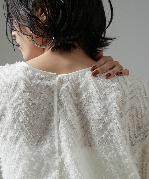 【セール】【WEB限定】前後2WAYモンターニュジャガードブラウス（シャツ/ブラウス）｜SALON adam et rope'（サロン アダム エ ロペ）