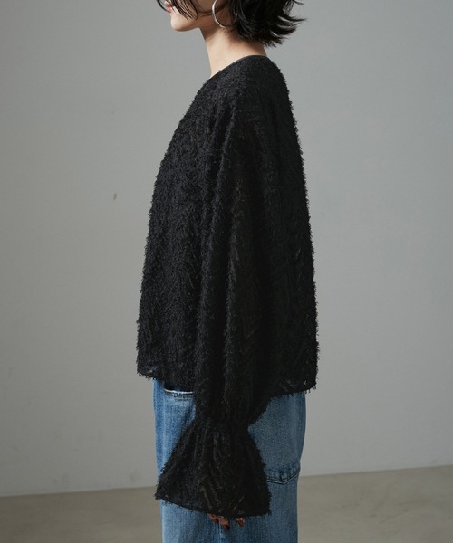 【セール】【WEB限定】前後2WAYモンターニュジャガードブラウス（シャツ/ブラウス）｜SALON adam et rope'（サロン アダム エ ロペ）