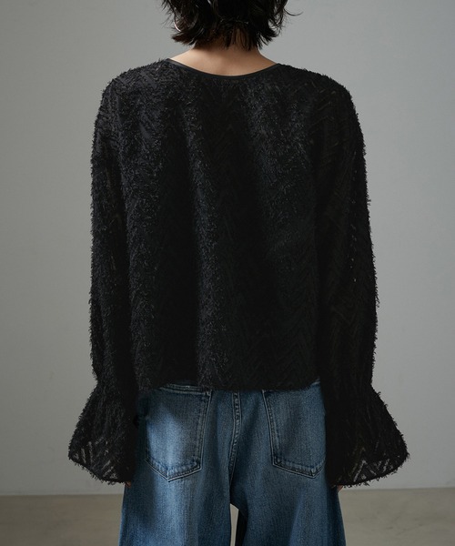 【セール】【WEB限定】前後2WAYモンターニュジャガードブラウス（シャツ/ブラウス）｜SALON adam et rope'（サロン アダム エ ロペ）